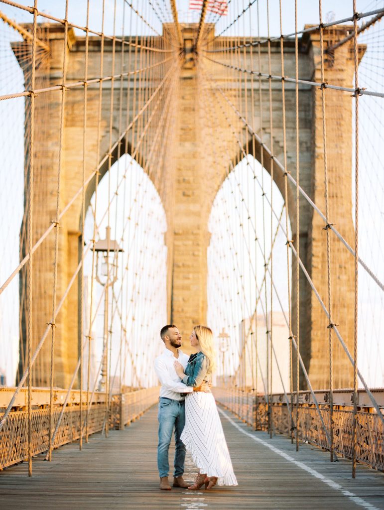 Brooklyn Bridge Engagement Photos Alone
