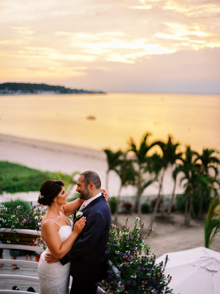 The Crescent Beach Club Wedding Sunset