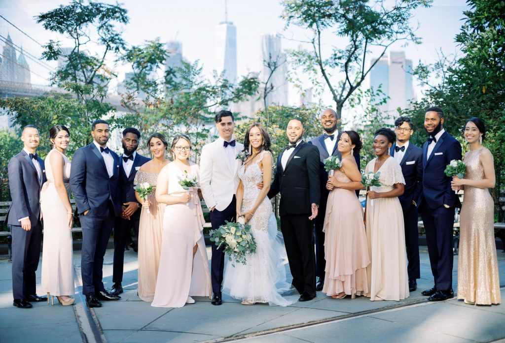 Brooklyn Wedding bridal party group