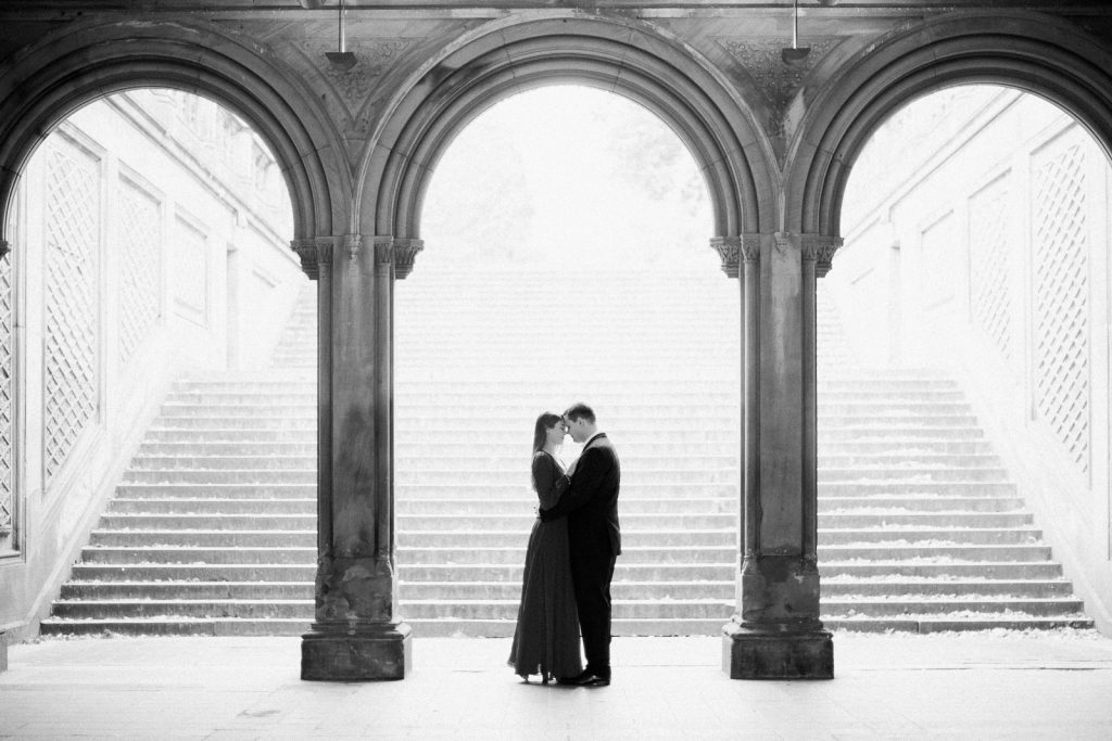 NYC Engagement Photographer Staircase