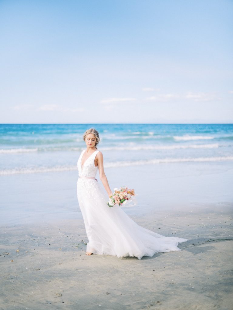 San Diego Beach Wedding Bridal Portrait