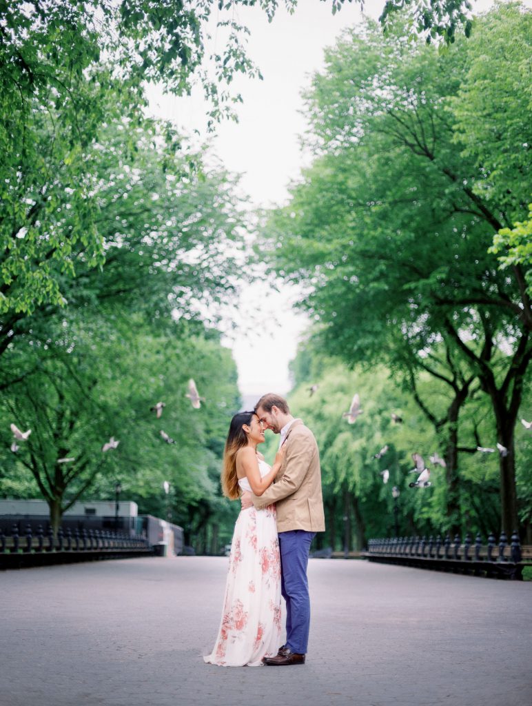 Central Park Engagement Session The Mall