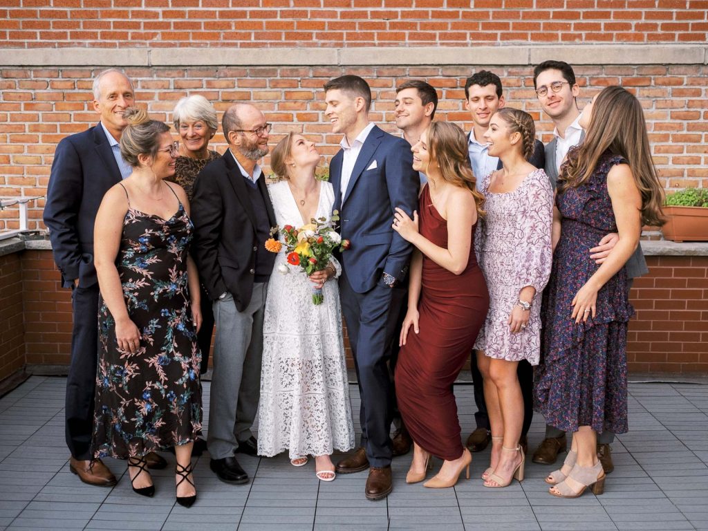 NYC Rooftop Wedding Family