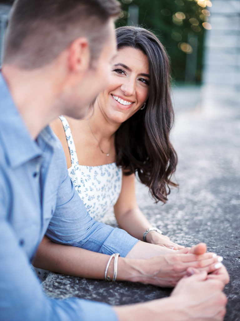 Date Night Engagement Session looks of love 2
