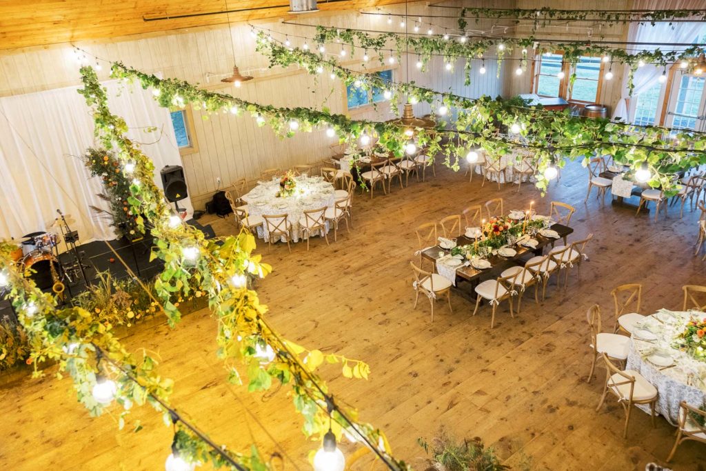 RGNY Reception details during a Long Island Vineyard Wedding.