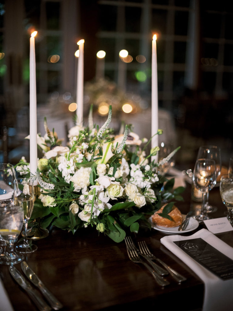 The Central Park Boathouse Wedding Centerpiece by Cress Floral.