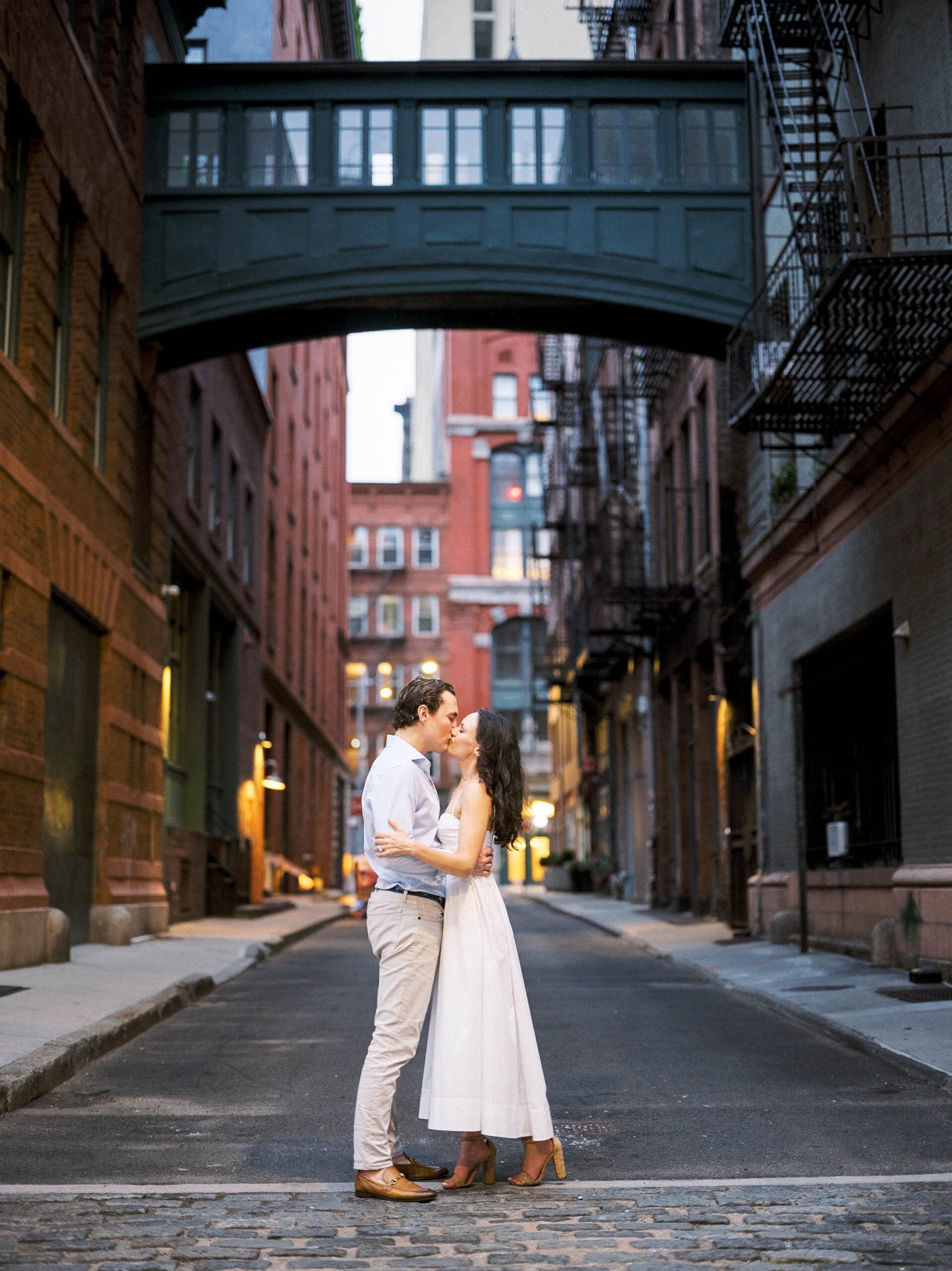 Staple Street Skybridge engagement photos